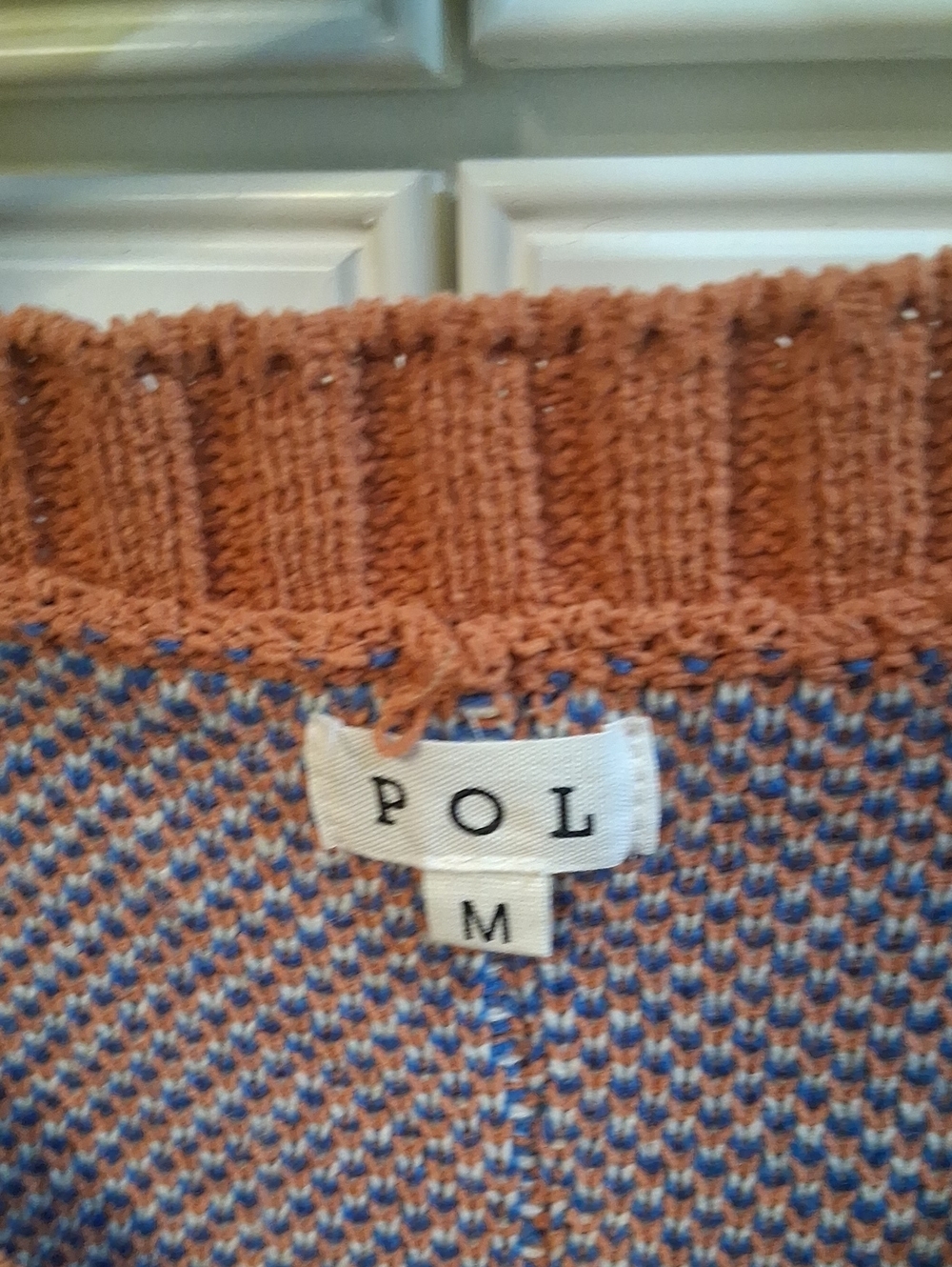 POL Peace Sign Sweater Size Medium - Picture 6 of 8